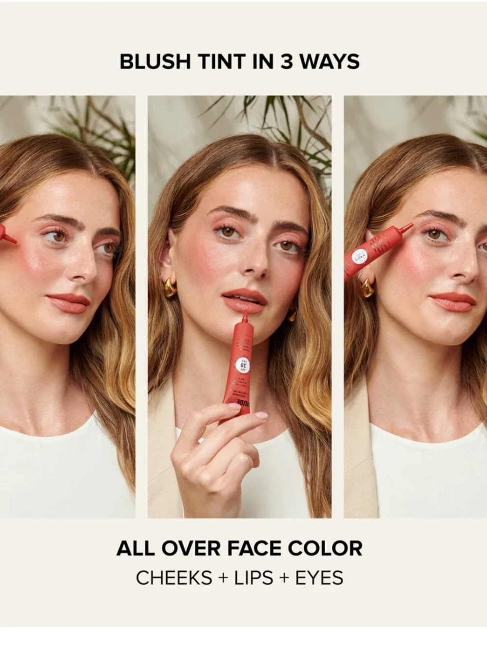 Nudestix Nudeskin Cream Blush Tint SPF 30 in Strawberry Sunburst BNIB